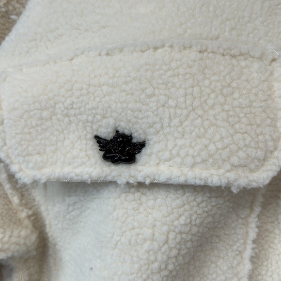 Boys Lie x Ariel Wrapped In Your Lies Sherpa Button Jacket RARE NEW - Picture 7 of 13